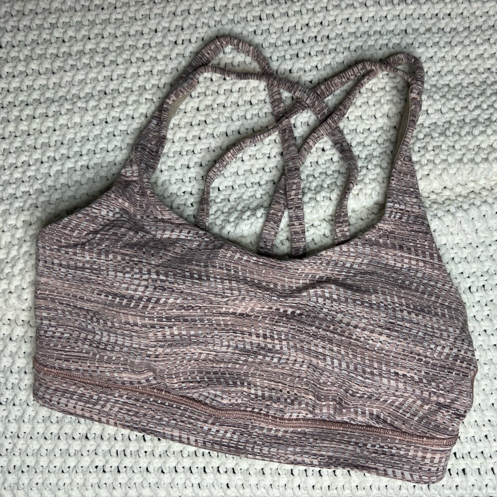 Lululemon Athletica Energy Strappy Women’s Sports Bra Size 6